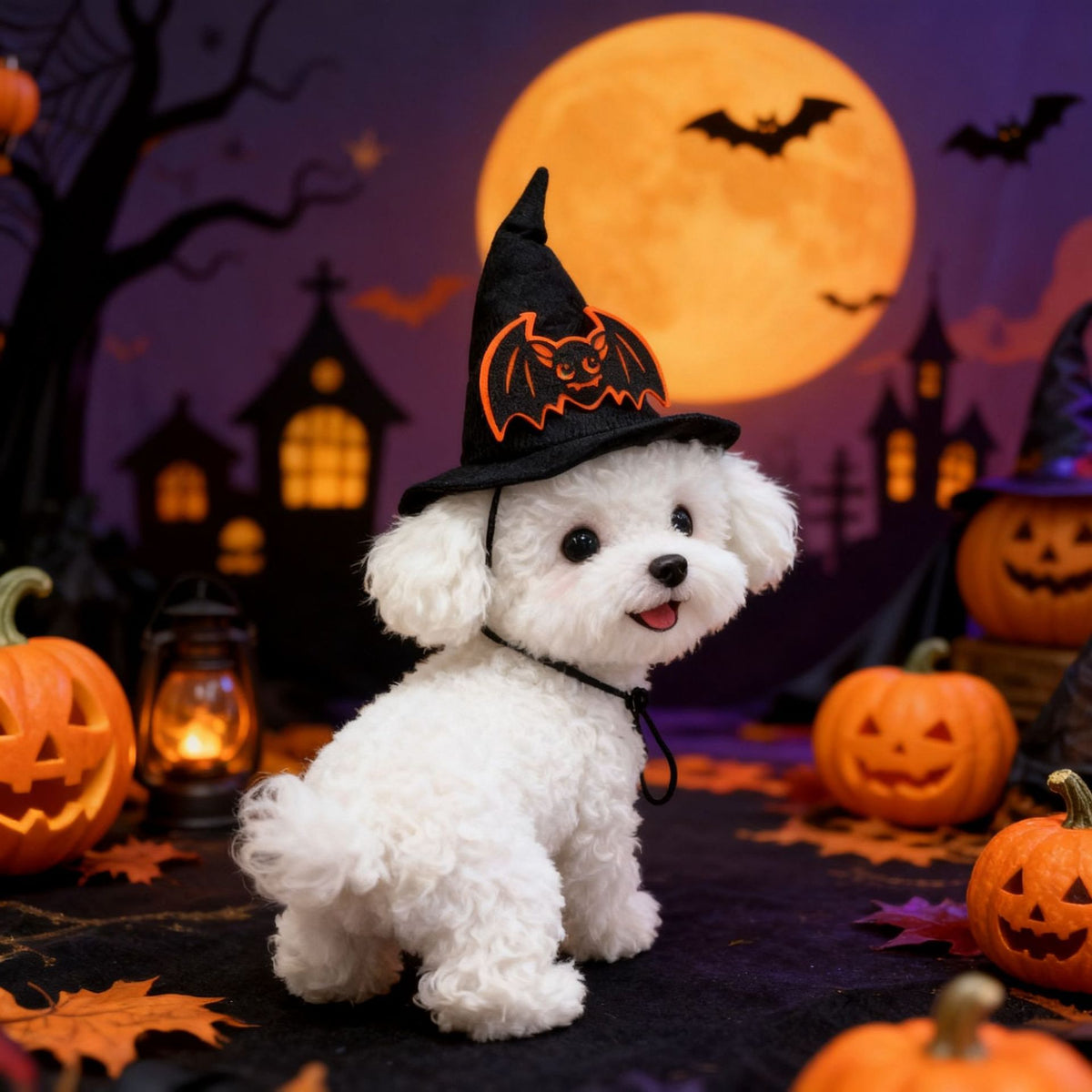 Halloween Pet Magic Hat – Festive Transformation Costume Hat for Dogs & Cats