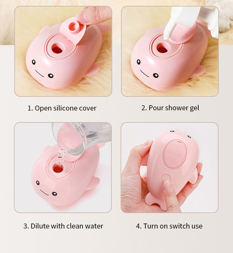3-in-1 Steam Pet Brush – Rechargeable Cat Grooming Spray Comb