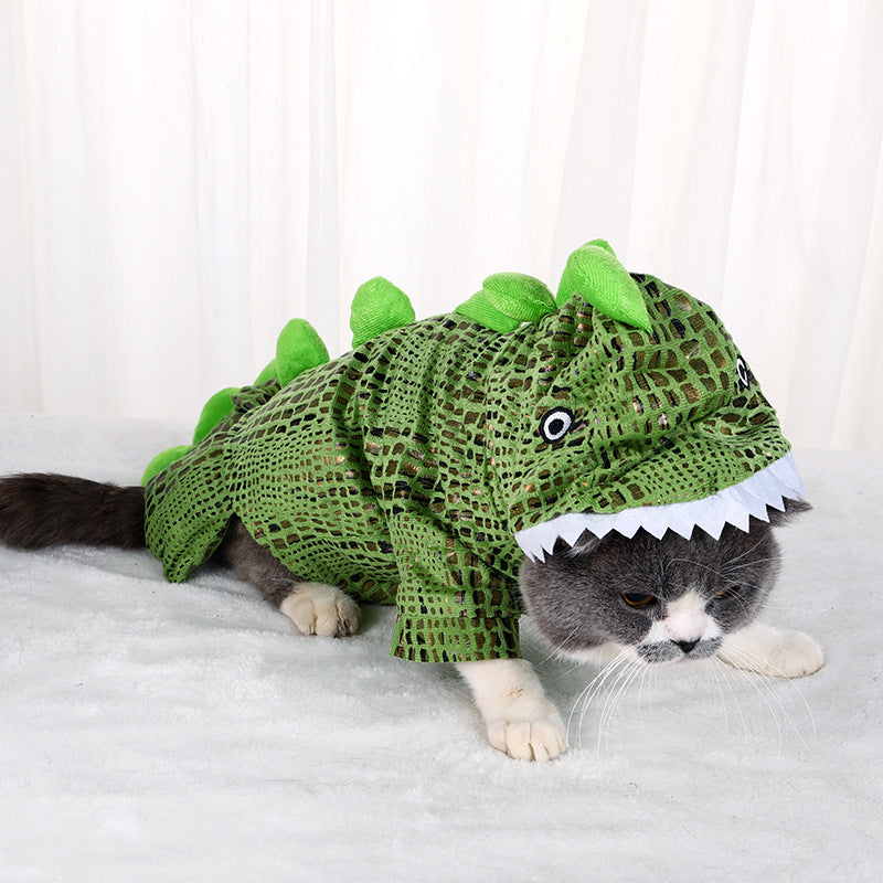 Halloween Crocodile Dog Costume – Funny Transforming Pet Clothes