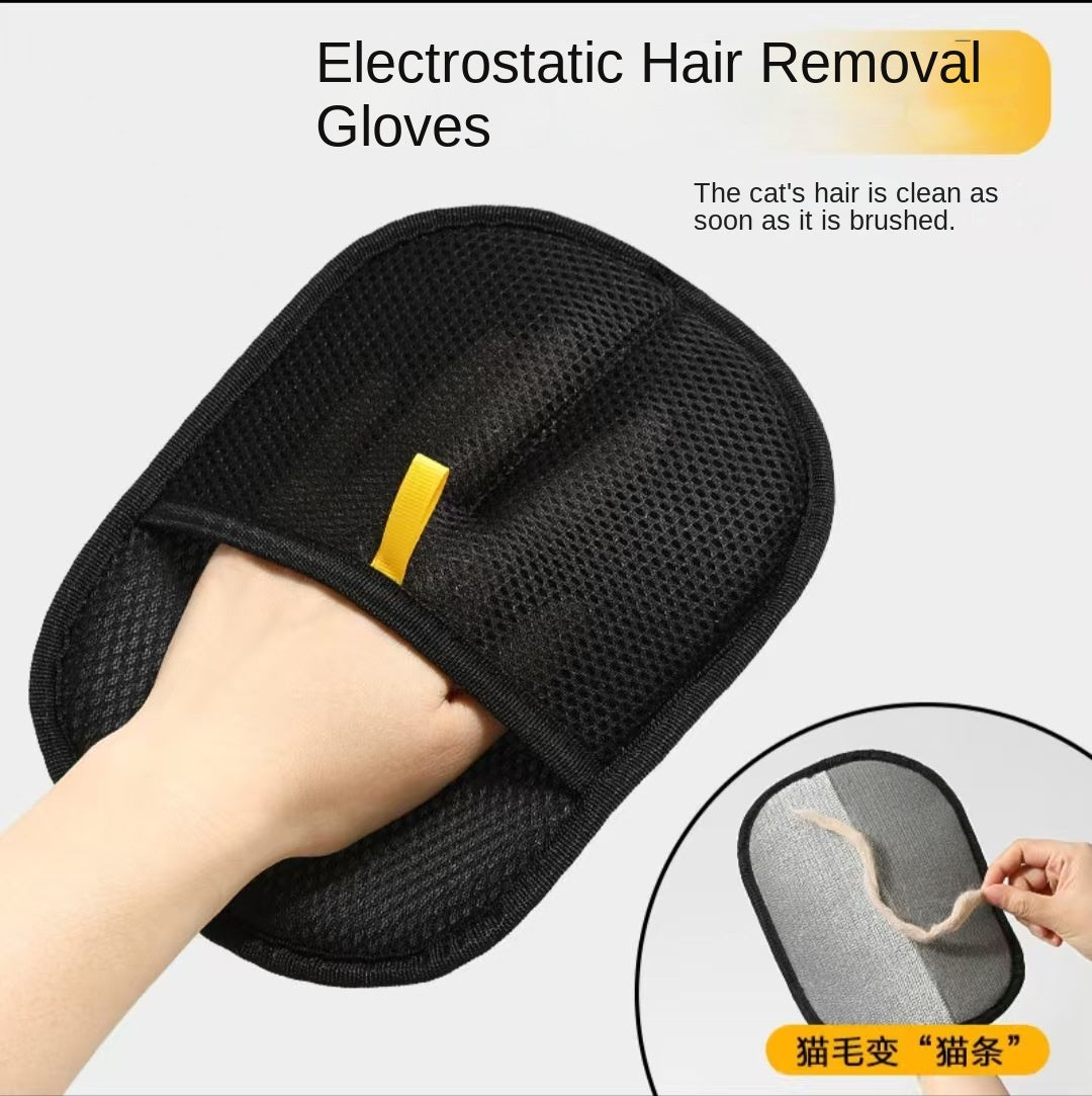 Anti-Static Pet Hair Removal Glove – Bidirectional Grooming Brush for Cats & Dogs