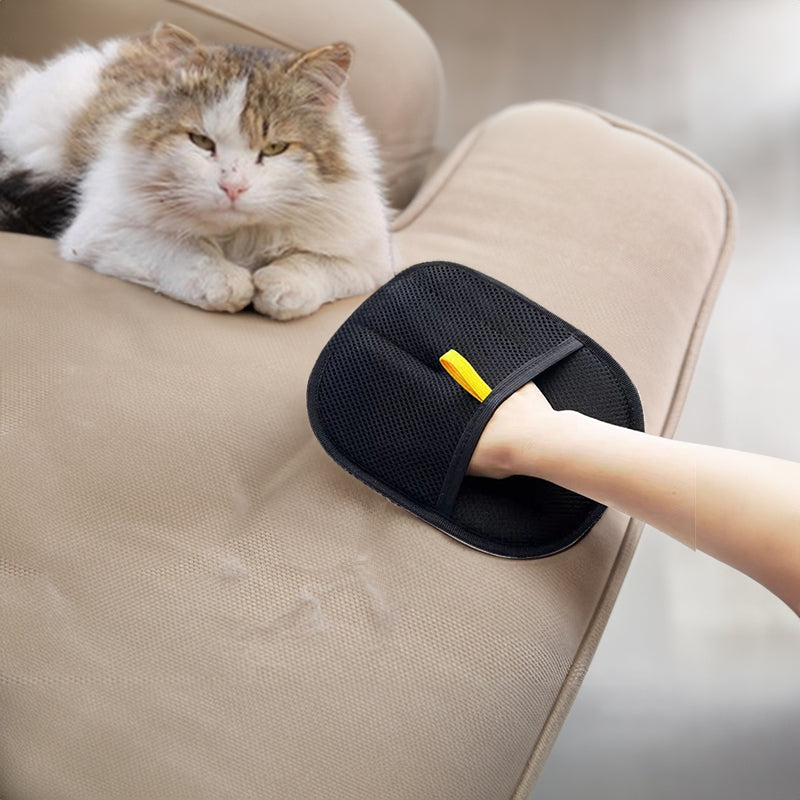 3-in-1 Pet Hair Removal Gloves – Deshedding & Grooming Gloves for Dogs & Cats
