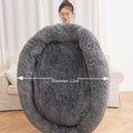Round Plush Pet Bed – Cozy Winter Warm Mattress for Cats & Dogs